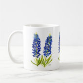 Bluebonnets Texas Staat Blume Lupine Kaffeetasse (Links)