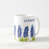 Bluebonnets Texas Staat Blume Lupine Kaffeetasse (VorderseiteRechts)