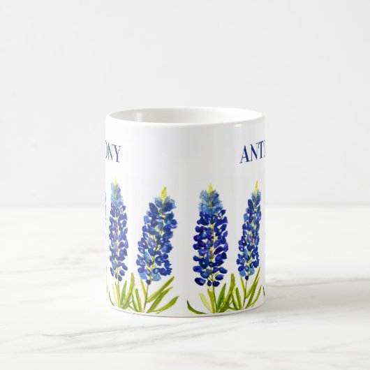 Bluebonnets Texas Staat Blume Lupine Kaffeetasse (Mittel)