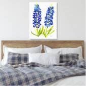 Bluebonnets Texas Staat Blume Lupine Leinwanddruck (Insitu (Schlafzimmer))