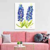 Bluebonnets Texas Staat Blume Lupine Leinwanddruck (Insitu (Wohnzimmer))