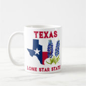 Bluebonnets Texas Staat Blume Lupine Lone Star Kaffeetasse (Links)