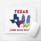 Bluebonnets Texas Staat Blume Lupine Lone Star Mousepad (Mit Mouse)