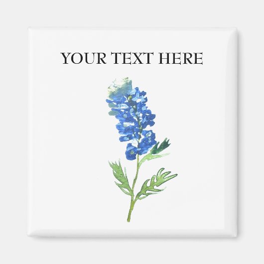 Bluebonnets Texas Staat Blume Lupine Magnet (Vorne)