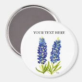 Bluebonnets Texas Staat Blume Lupine Magnet (Vorderseite/Rückseite)