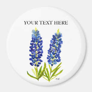 Bluebonnets Texas Staat Blume Lupine Magnet