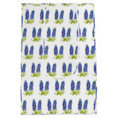 Bluebonnets Texas Staat Blume Lupine Mittlere Geschenktüte (Rückseite)