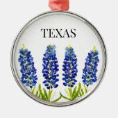 Bluebonnets Texas Staat Blume Lupine Ornament Aus Metall (Vorne)