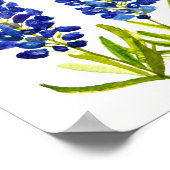 Bluebonnets Texas Staat Blume Lupine Poster (Ecke)