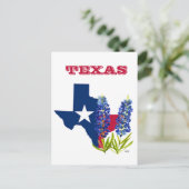 Bluebonnets Texas Staat Blume Lupine Postkarte (Stehend Vorderseite)