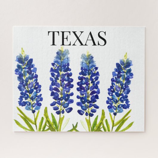 Bluebonnets Texas Staat Blume Lupine Puzzle (Horizontal)
