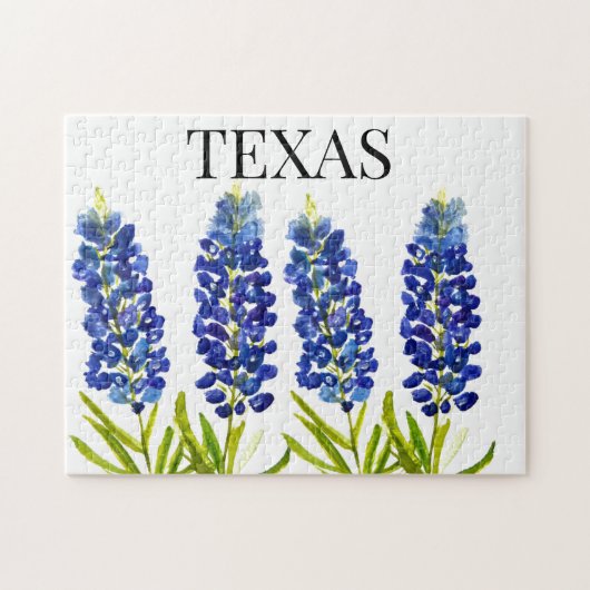 Bluebonnets Texas Staat Blume Lupine Puzzle (Horizontal)