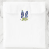 Bluebonnets Texas Staat Blume Lupine Runder Aufkleber (Tasche)
