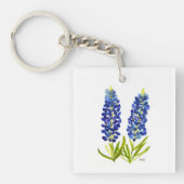 Bluebonnets Texas Staat Blume Lupine Schlüsselanhänger (Vorderseite)
