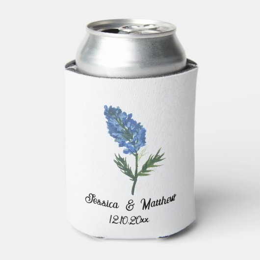 Bluebonnets Texas Texan Blumenwelt Hochzeiten Dosenkühler (Kanne Vorderseite)