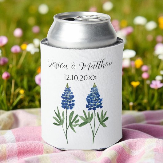 Bluebonnets Texas Texan Blumenwelt Hochzeiten Dosenkühler