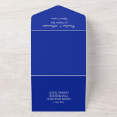 Bluebonnets Texas Texan Eleganter QR Code Wedding All In One Einladung (Außenbereich)