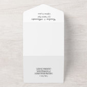 Bluebonnets Texas Texan Eleganter QR Code Wedding  All In One Einladung (Außenbereich)