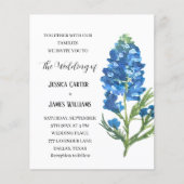 Bluebonnets Texas Watercolor Floral Wedding (Vorderseite)