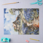 Bluebonnets und alter Stall in Texas Decoupage Seidenpapier (Basteln)