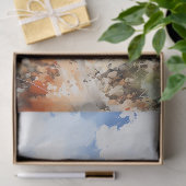 Bluebonnets und alter Stall in Texas Decoupage Seidenpapier (Geschenk)