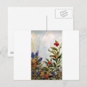 Bluebonnets und Canna Lilies Postkarte (Vorne/Hinten)
