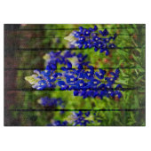 Bluebonnets und hölzernes Schneidebrett (Vorderseite)