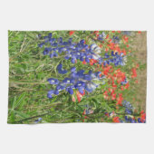 Bluebonnets und indische Pinsel Geschirrtuch (Horizontal)