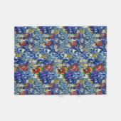 Bluebonnets und Wildblumen Fleecedecke (Vorderseite (Horizontal))