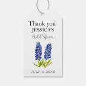 Bluebonnets Wildblume Blue Bllower Brautparty Geschenkanhänger (Vorderseite)