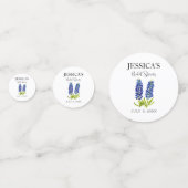 Bluebonnets Wildblume Blue Bllower Brautparty Konfetti (Rückseiten)