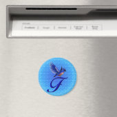 Bluebrd Monogram Initial F Magnet (In Situ (Geschirrspüler))