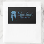 Bluechair-Sticker Rechteckiger Aufkleber (Tasche)
