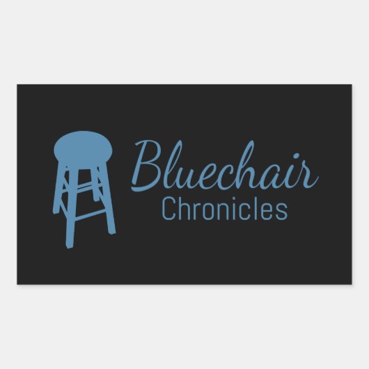 Bluechair-Sticker Rechteckiger Aufkleber (Vorderseite)