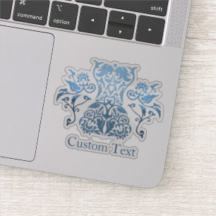 Bluecorset Damask Symbol Aufkleber