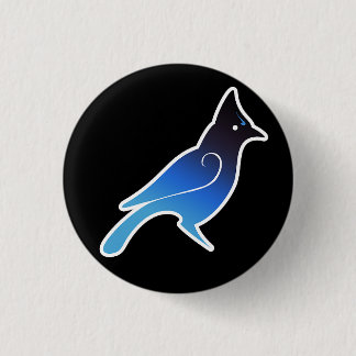 BlueCorvid Logo auf Schwarzem Button
