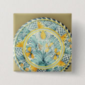 Bluedash Delftware Ladegerät, Lambeth Tonwaren Button (Vorderseite)