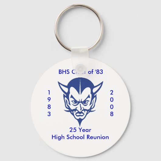 BlueDevil, BHS Class of '83, 25 Ye... - Maßgeschne Schlüsselanhänger (Vorderseite)