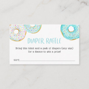 BlueDonut Baby Diaper Raffle Ticket Eintrittskarte Begleitkarte