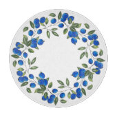 Blueerries Wreath Schneidebrett (Vorderseite)