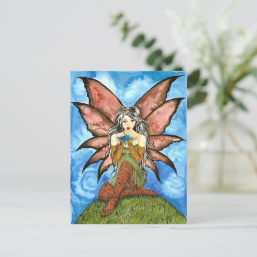 BlueFairyDust Postkarte (Stehend Vorderseite)