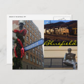Bluefield (WV) Postkarte (Vorne/Hinten)
