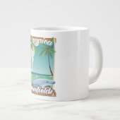 Bluefields, Jamaika Beach Ferien Poster. Jumbo-Tasse (Vorderseite Rechts)
