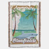 Bluefields, Jamaika Strandurlaubposter. Decke (Vorderseite Vertikal)
