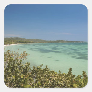Bluefields, Jamaikas Südwestküste Quadratischer Aufkleber