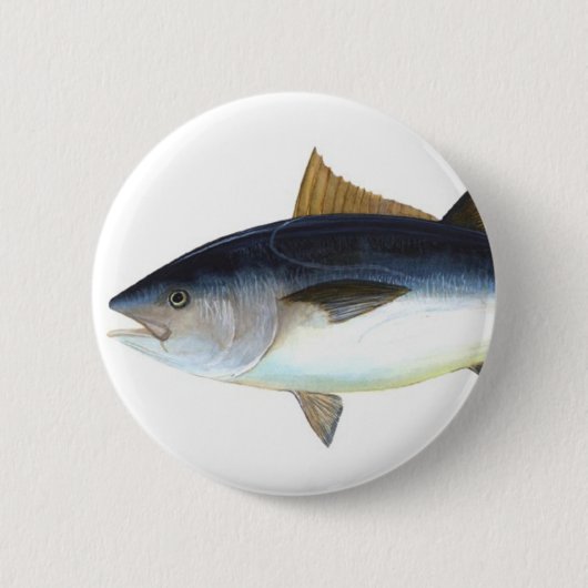 Bluefin-Thunfischillustration Button (Vorderseite)