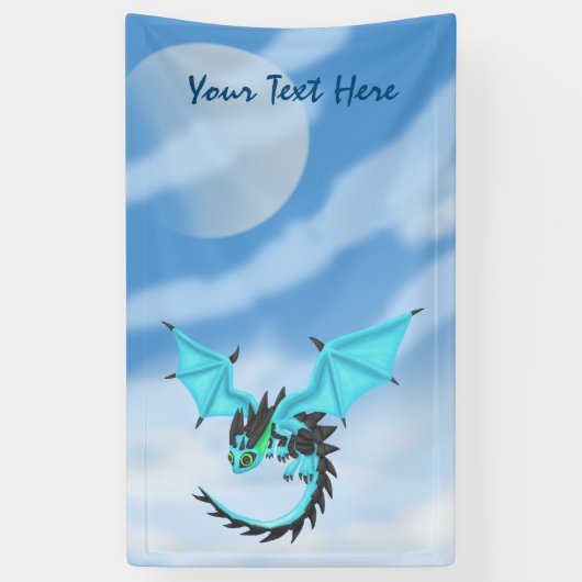 BlueFire Drache Banner (Vertikal)