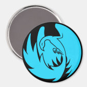 BlueFireArts Fire Bird Magnet (Vorderseite/Rückseite)