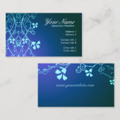 blueFlorali Business Card Visitenkarte (Vorne/Hinten)