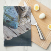 Bluegill auf Dock Küchentuch (Viertel Falte)